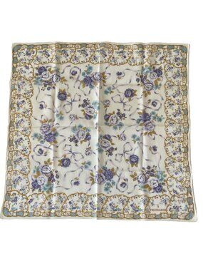 Vintage Trussardi Floral Cotton Scarf